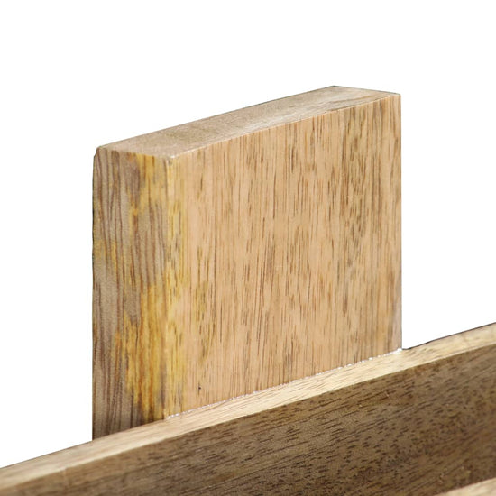 Tijdschriftenwandrek 30x11x72 cm massief mangohout MeubelReus