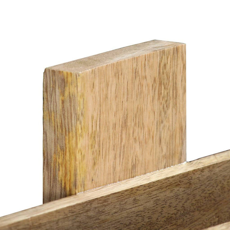 Tijdschriftenwandrek 30x11x72 cm massief mangohout MeubelReus