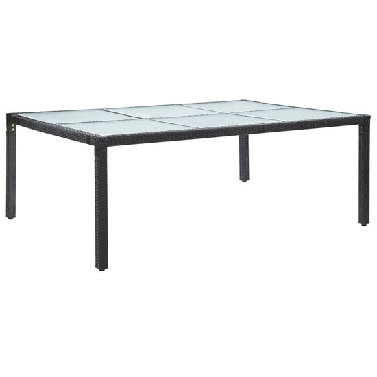 Tuintafel 200x150x74 cm poly rattan zwart MeubelReus