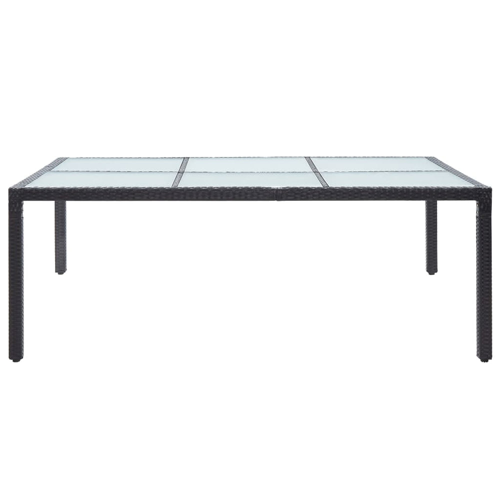 Tuintafel 200x150x74 cm poly rattan zwart MeubelReus