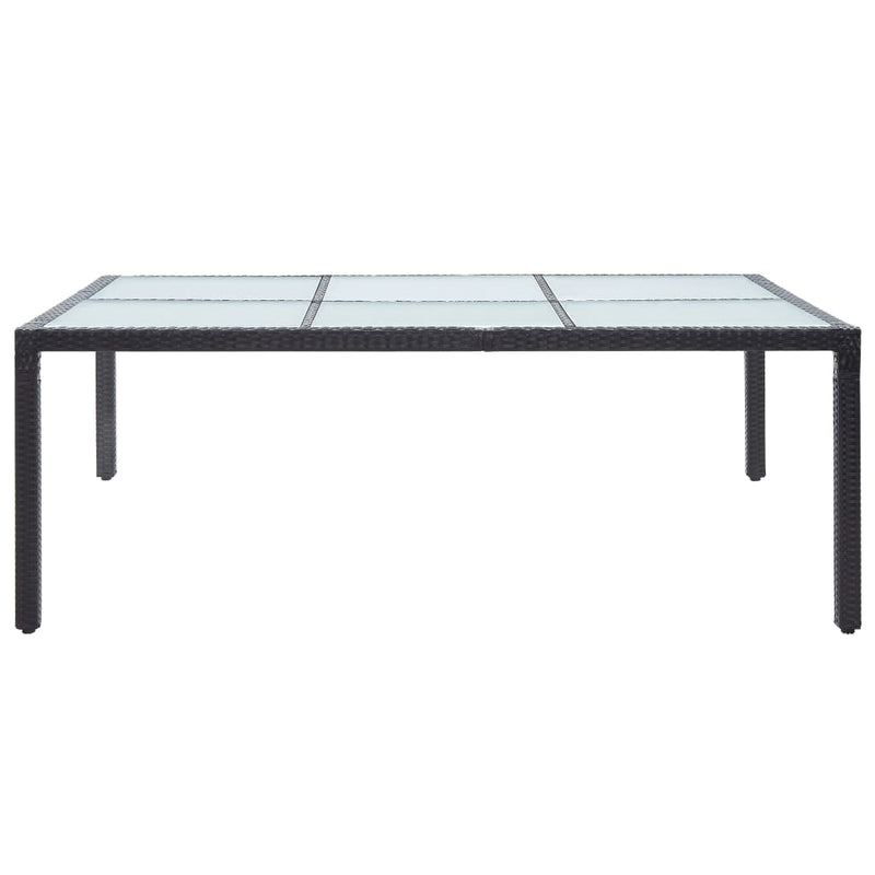 Tuintafel 200x150x74 cm poly rattan zwart MeubelReus