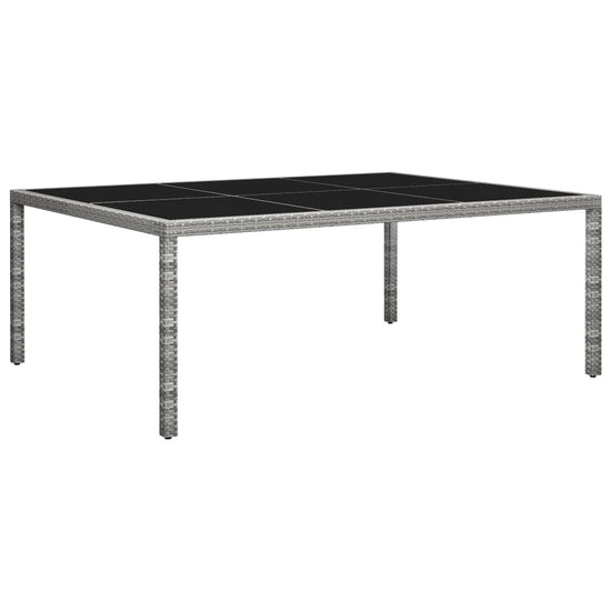 Tuintafel 200x150x74 cm poly rattan grijs MeubelReus