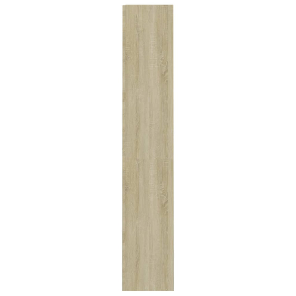 Boekenkast met 4 schappen 60x24x142 cm bewerkt hout sonoma eik MeubelReus