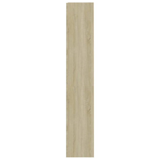 Boekenkast met 4 schappen 60x24x142 cm bewerkt hout sonoma eik MeubelReus