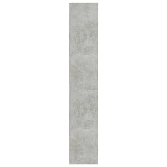 Boekenkast met 4 schappen 60x24x142 cm bewerkt hout betongrijs MeubelReus