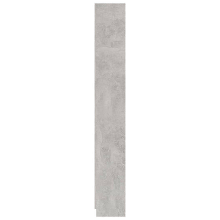 Boekenkast met 5 schappen 60x24x175 cm bewerkt hout betongrijs MeubelReus