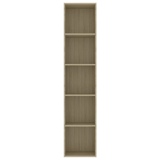 Boekenkast 40x30x189 cm spaanplaat sonoma eikenkleurig MeubelReus