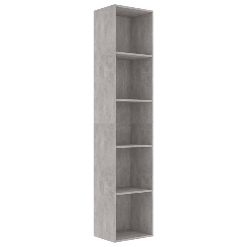 Boekenkast 40x30x189 cm spaanplaat betongrijs MeubelReus