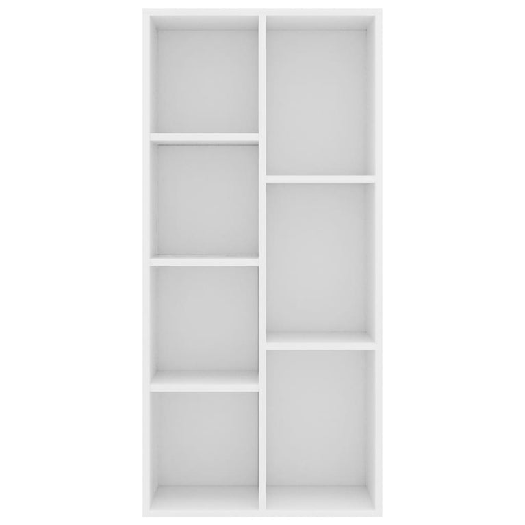 Boekenkast 50x25x106 cm bewerkt hout wit