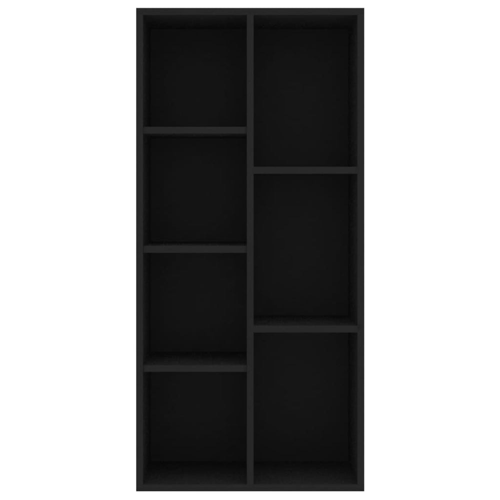 Boekenkast 50x25x106 cm bewerkt hout zwart MeubelReus