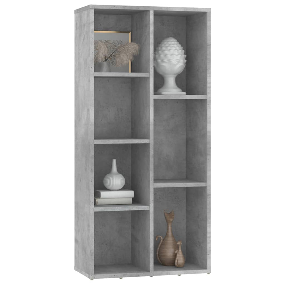 Boekenkast 50x25x106 cm spaanplaat betongrijs MeubelReus