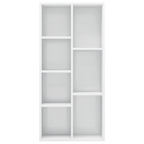 Boekenkast 50x25x106 cm bewerkt hout hoogglans wit MeubelReus