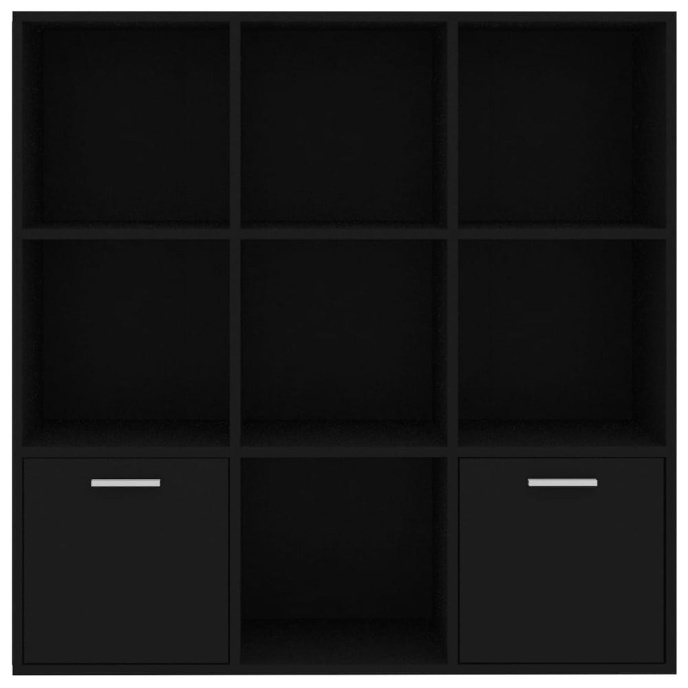 Boekenkast 98x30x98 cm spaanplaat zwart MeubelReus