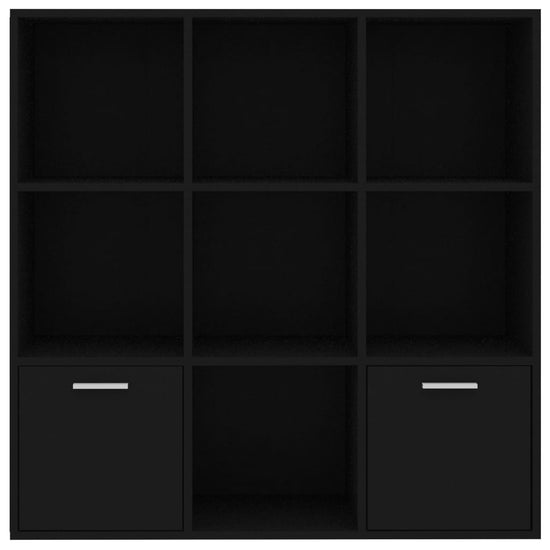 Boekenkast 98x30x98 cm spaanplaat zwart MeubelReus