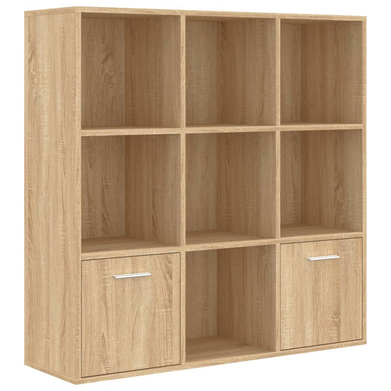 Boekenkast 98x30x98 cm spaanplaat sonoma eikenkleurig