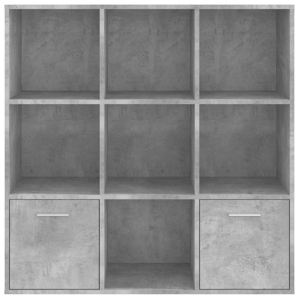 Boekenkast 98x30x98 cm spaanplaat betongrijs MeubelReus