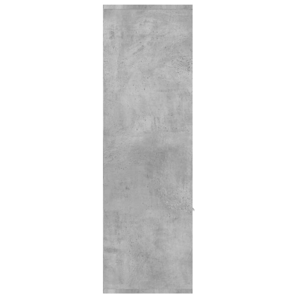 Boekenkast 98x30x98 cm spaanplaat betongrijs MeubelReus