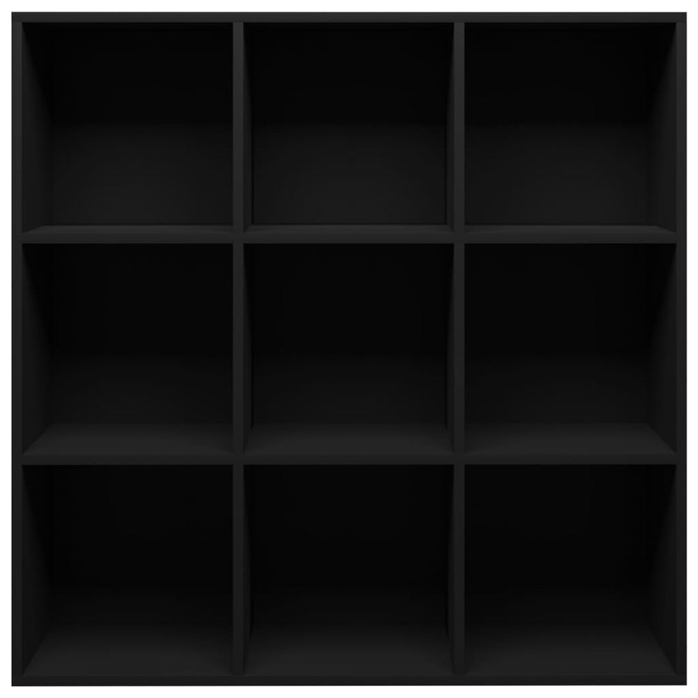 Boekenkast 98x30x98 cm spaanplaat zwart MeubelReus