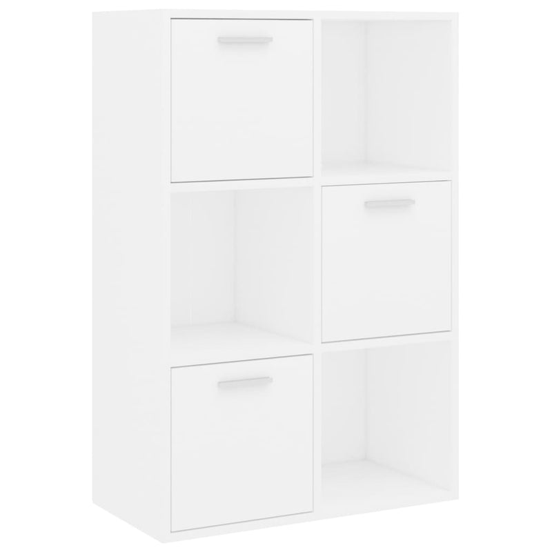 Opbergkast 60x29,5x90 cm bewerkt hout wit MeubelReus