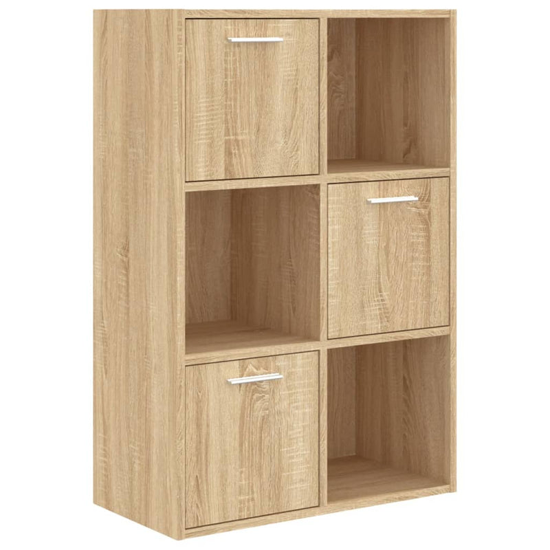 Opbergkast 60x29,5x90 cm bewerkt hout sonoma eikenkleurig