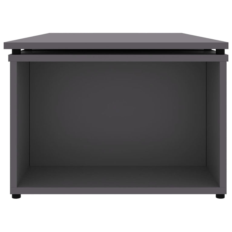 Salontafel 150x50x35 cm bewerkt hout grijs
