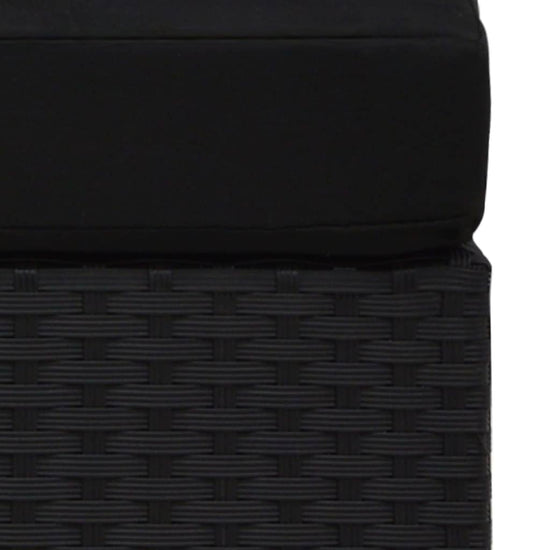 2-delige Loungeset poly rattan zwart MeubelReus