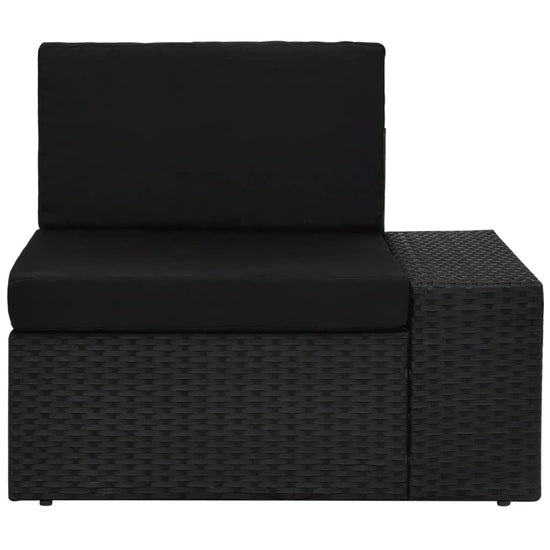 3-delige Loungeset poly rattan zwart MeubelReus