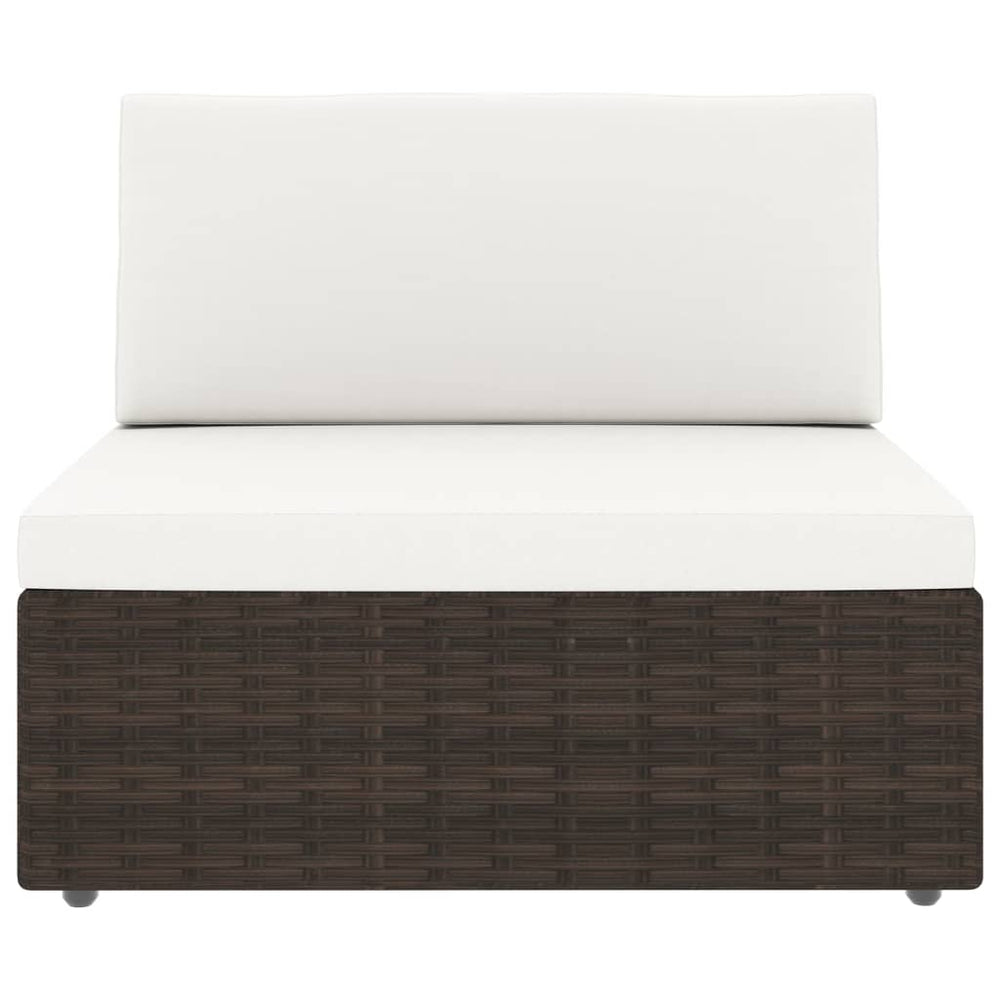 2-delige Loungeset poly rattan bruin MeubelReus