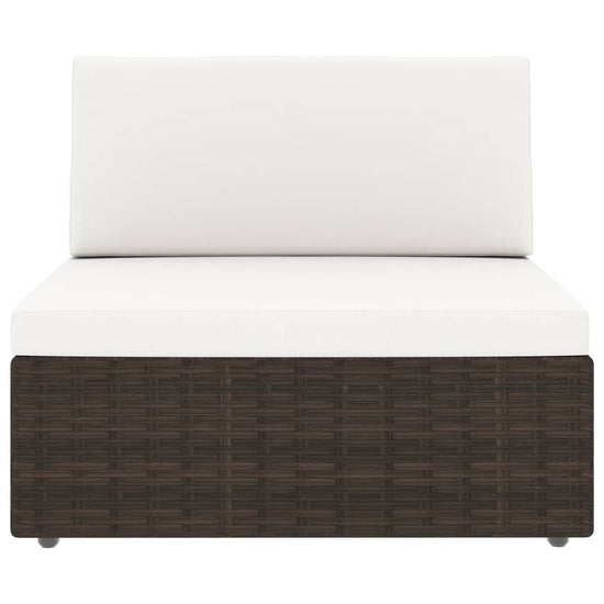 2-delige Loungeset poly rattan bruin MeubelReus
