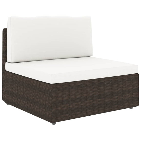 2-delige Loungeset poly rattan bruin MeubelReus