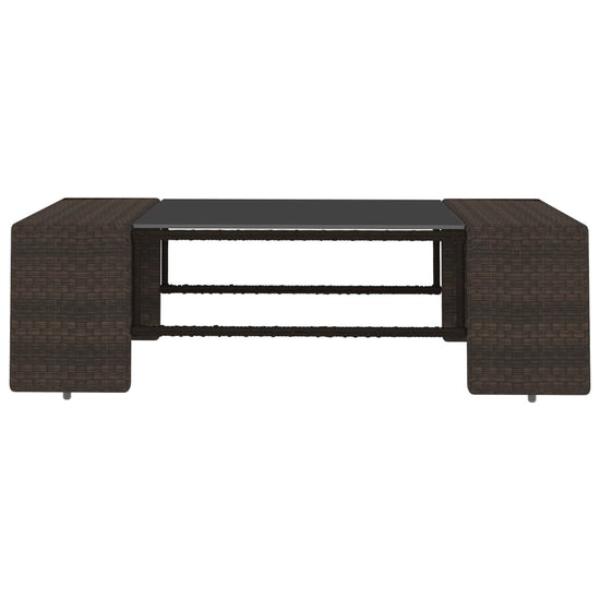 2-delige Loungeset poly rattan bruin MeubelReus