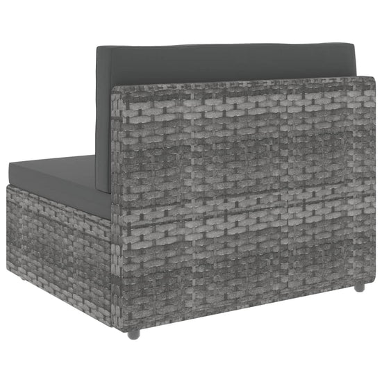 2-delige Loungeset poly rattan grijs MeubelReus