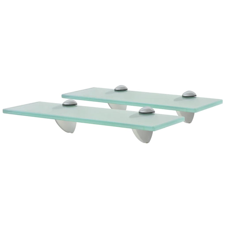 Schappen zwevend 2 st 30x10 cm 8 mm glas MeubelReus