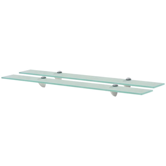 Schappen zwevend 2 st 80x10 cm 8 mm glas MeubelReus