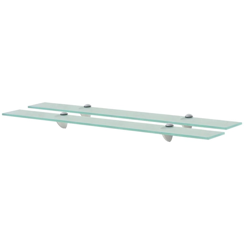 Schappen zwevend 2 st 80x10 cm 8 mm glas MeubelReus