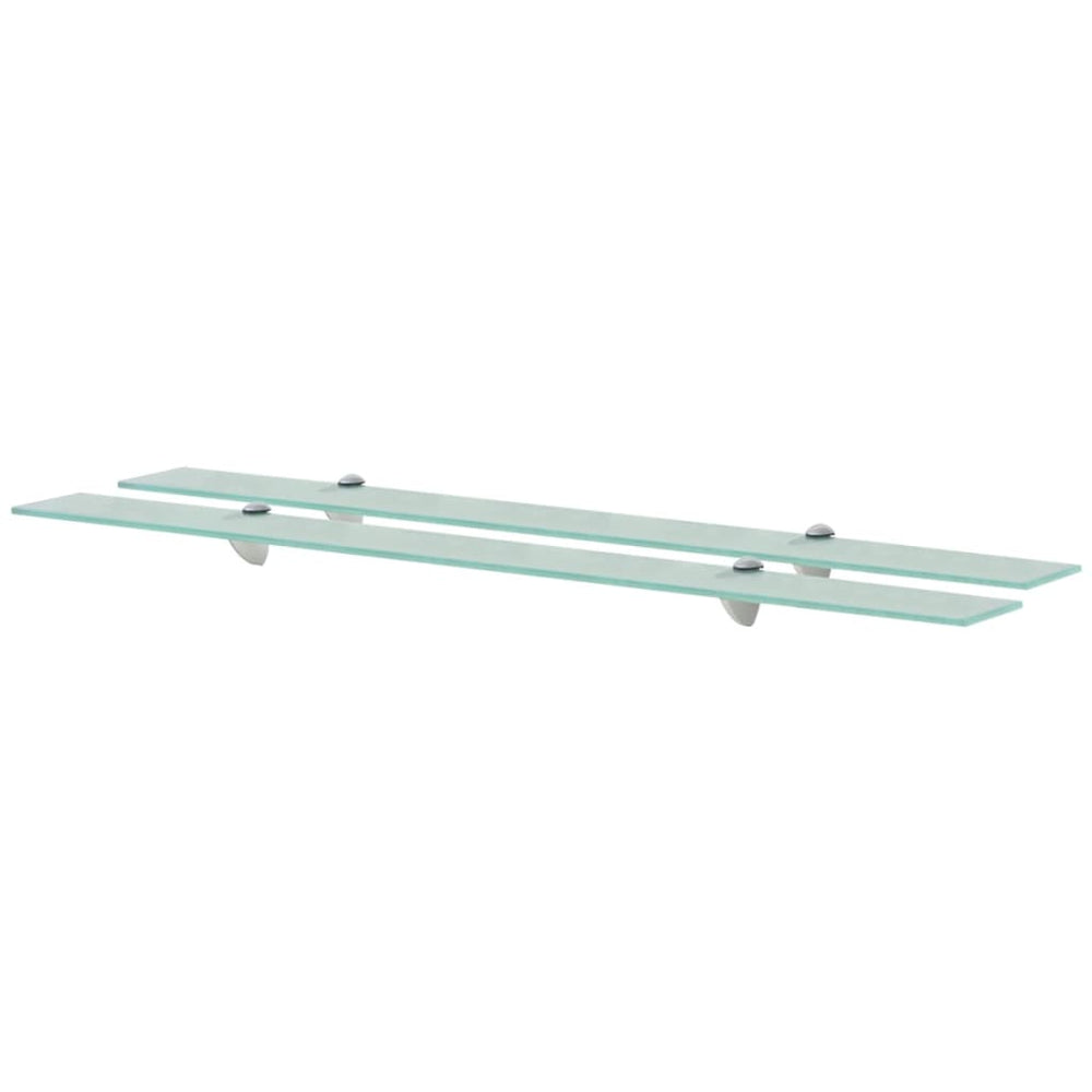 Schappen zwevend 2 st 100x10 cm 8 mm glas MeubelReus