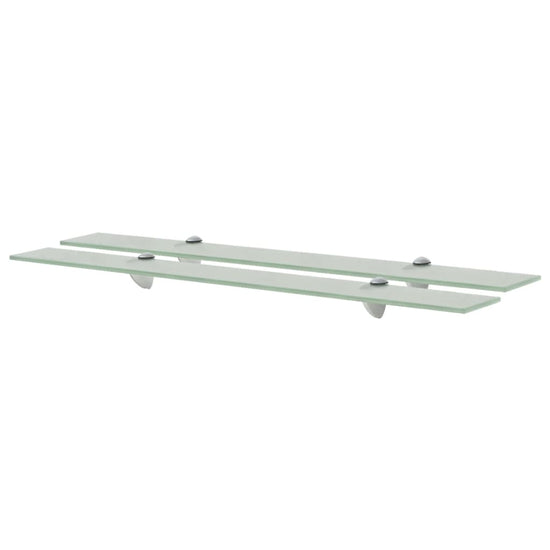 Schappen zwevend 2 st 80x10 cm 8 mm glas MeubelReus