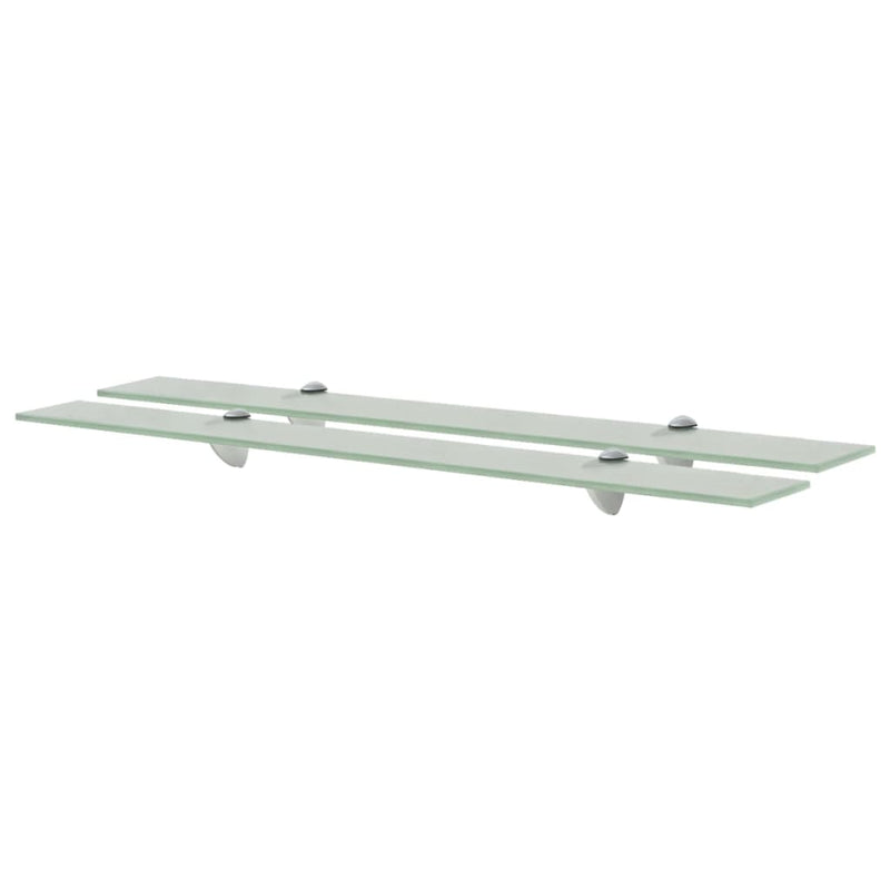 Schappen zwevend 2 st 80x10 cm 8 mm glas MeubelReus