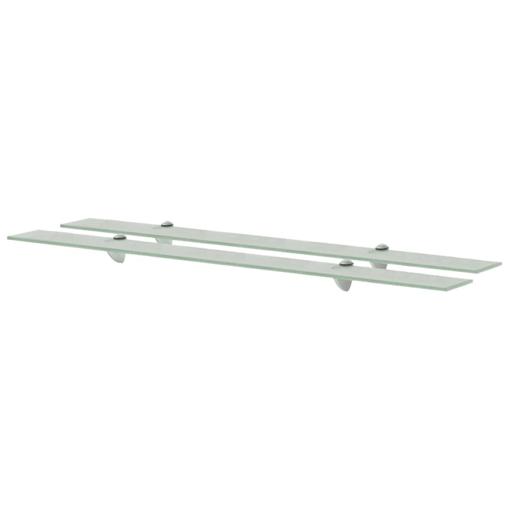 Schappen zwevend 2 st 100x10 cm 8 mm glas MeubelReus