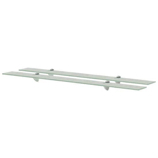 Schappen zwevend 2 st 100x10 cm 8 mm glas MeubelReus