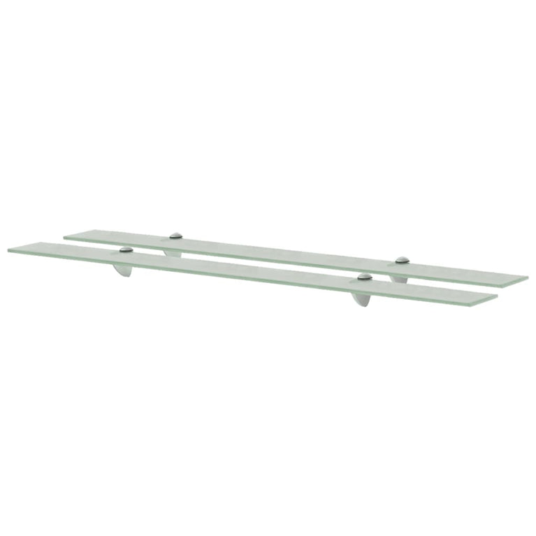 Schappen zwevend 2 st 100x10 cm 8 mm glas MeubelReus