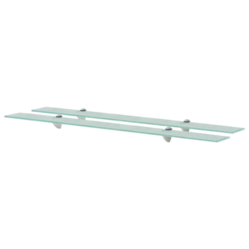 Schappen zwevend 2 st 100x20 cm 8 mm glas MeubelReus