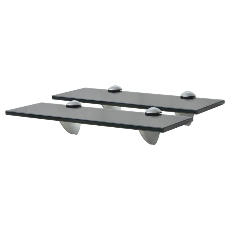 Schappen zwevend 2 st 30x20 cm 8 mm glas MeubelReus