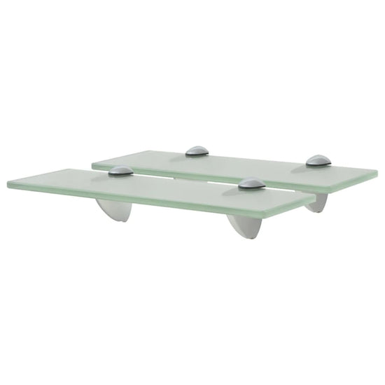 Schappen zwevend 2 st 30x20 cm 8 mm glas MeubelReus