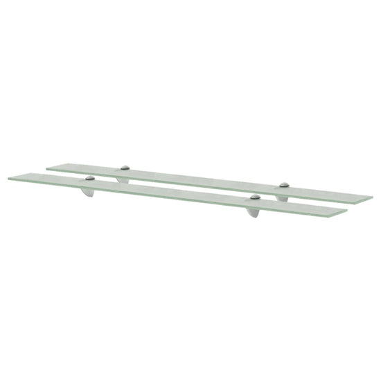 Schappen zwevend 2 st 100x20 cm 8 mm glas MeubelReus
