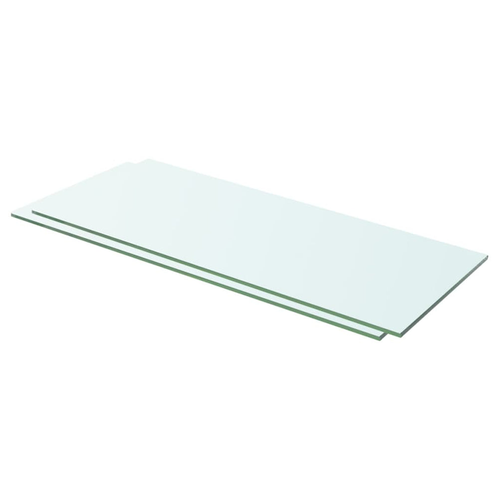 Schappen 2 st 60x20 cm glas transparant MeubelReus