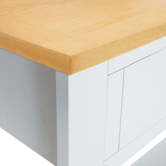 Wandtafel 83x30x73 cm massief eikenhout MeubelReus