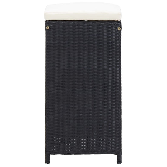 9-delige Tuinbarset poly rattan zwart MeubelReus