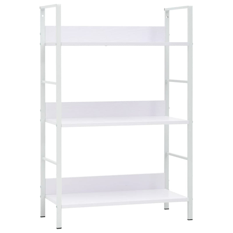 Boekenkast met 3 schappen 60x27,6x90,5 cm bewerkt hout wit MeubelReus