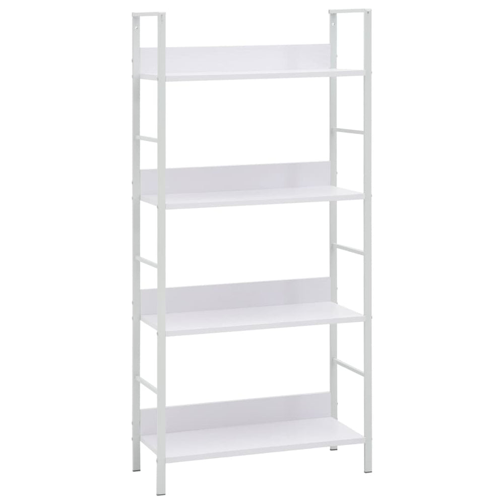 Boekenkast met 4 schappen 60x27,6x124,5 cm bewerkt hout wit MeubelReus